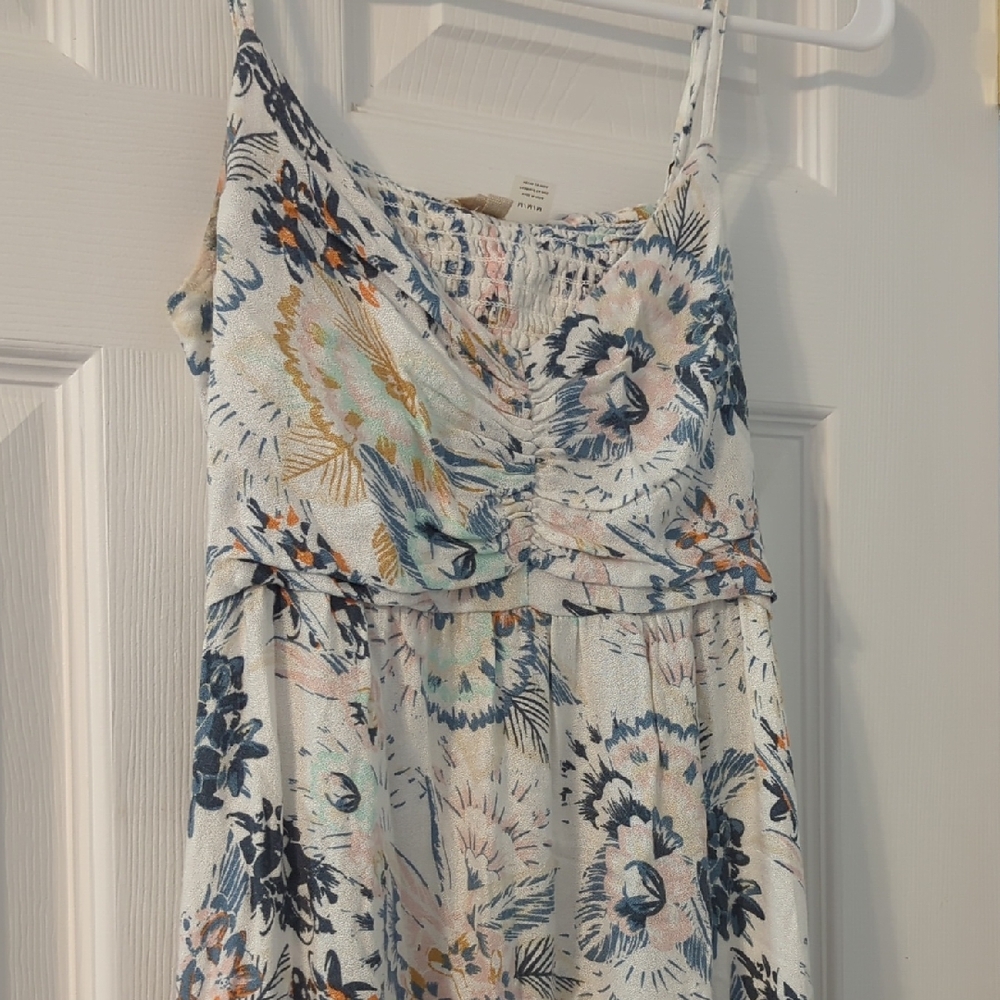 Floral Print Spaghetti Strap Dress